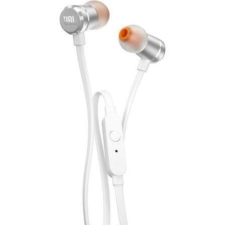 JBL EARPHONES TUNE T290 3.5" ALUMINIO C/ BOLSA TRANSPORTE SILVER