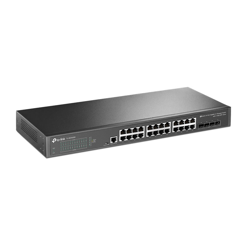 Switch Gerenciado | TP-Link | JetStream | 24 Portas L2+ | 4 SFP+ 10G