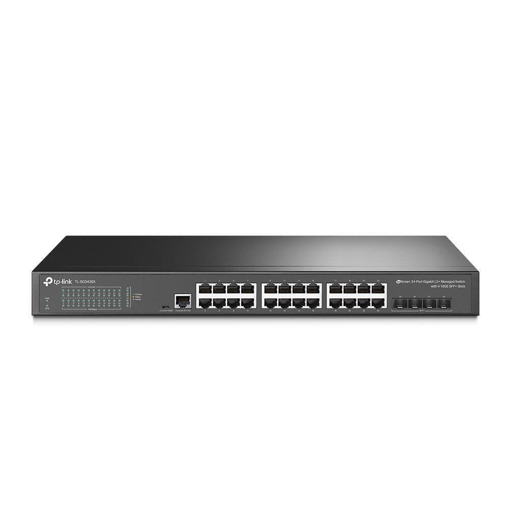 Switch Gerenciado | TP-Link | JetStream | 24 Portas L2+ | 4 SFP+ 10G