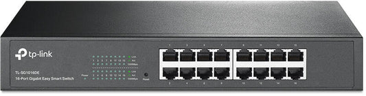 16-Port Gigabit Easy Smart Switch, 16 Gigabit RJ45 Ports, 1U 13-inch Rack-mountable Steel Case, MTU/Port/Tag-based VLAN, QoS, IGMP Snooping, Web/Utility Management - vÃ¡lido p/ unid faturadas atÃ© 31