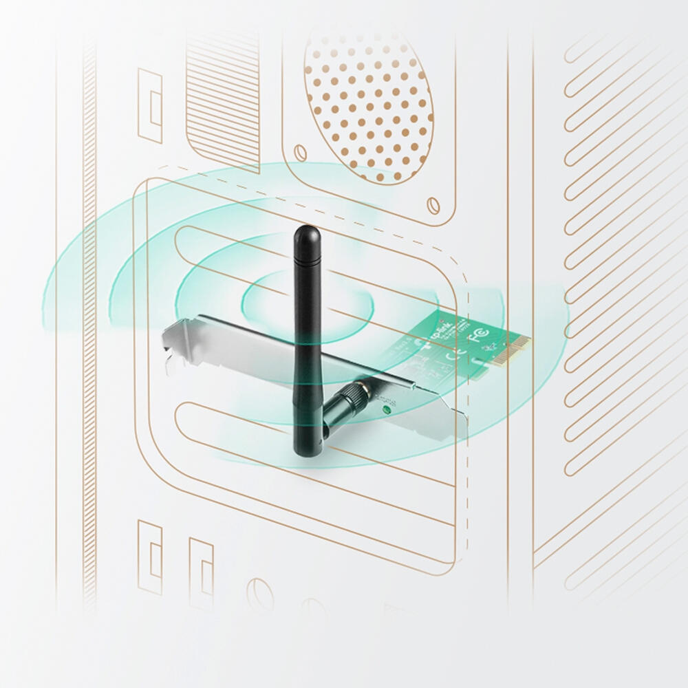 Placa de Rede Wireless | TP-Link | TL-WN781ND | 150Mbps | PCIe