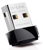 Adaptador USB Wireless | TP-Link | TL-WN725N | 150Mbps 802.11n