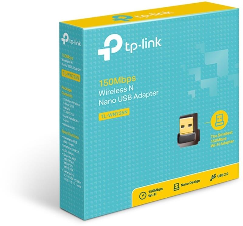 Adaptador USB Wireless | TP-Link | TL-WN725N | 150Mbps 802.11n