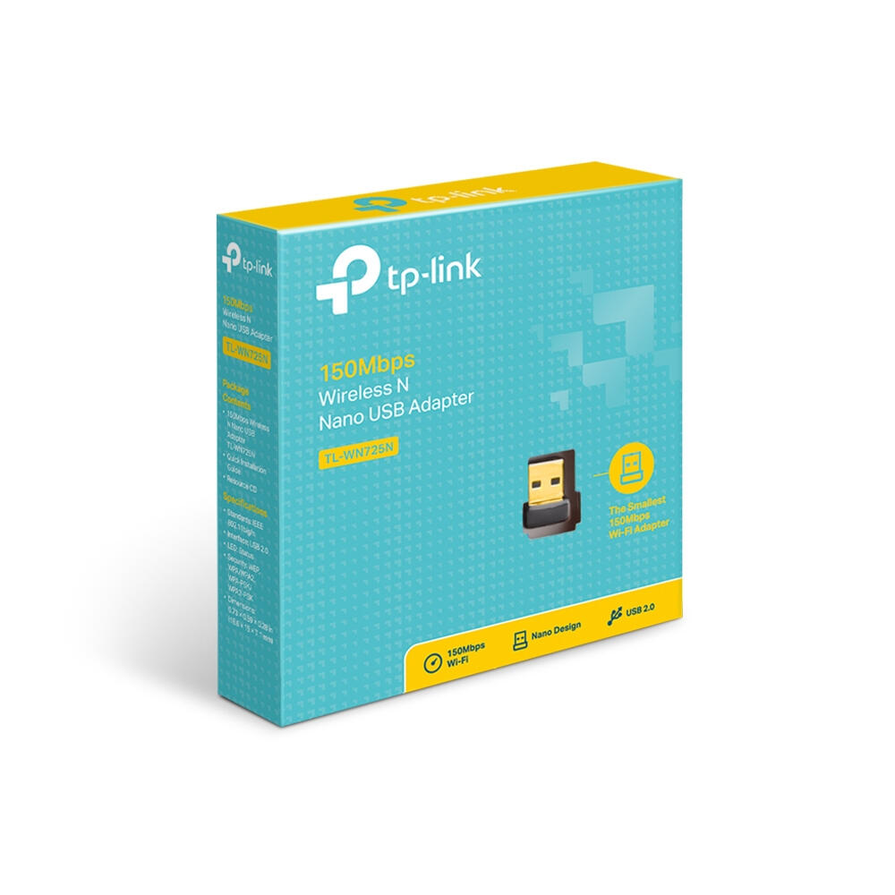 Adaptador USB Wireless | TP-Link | TL-WN725N | 150Mbps 802.11n