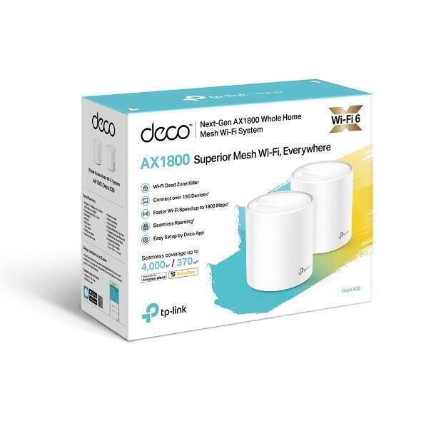 Router Mesh Wi-Fi | TP-Link | AX1800 | Casa Inteira | 2-Pack