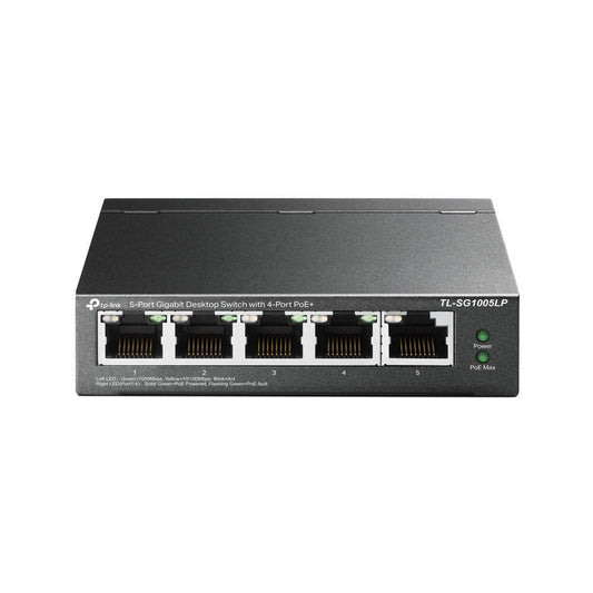 Switch TP-Link TL-SG105 | 5 Portas Gigabit | 4 Portas PoE+