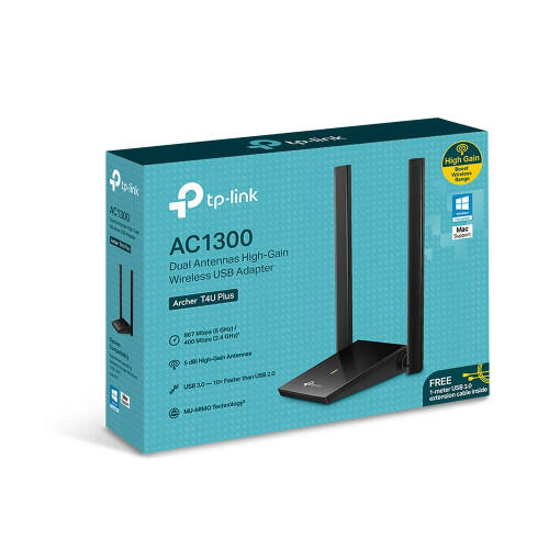 Adaptador Wi-Fi USB | TP-LINK | Archer T | AC1300 867Mbps USB3.0