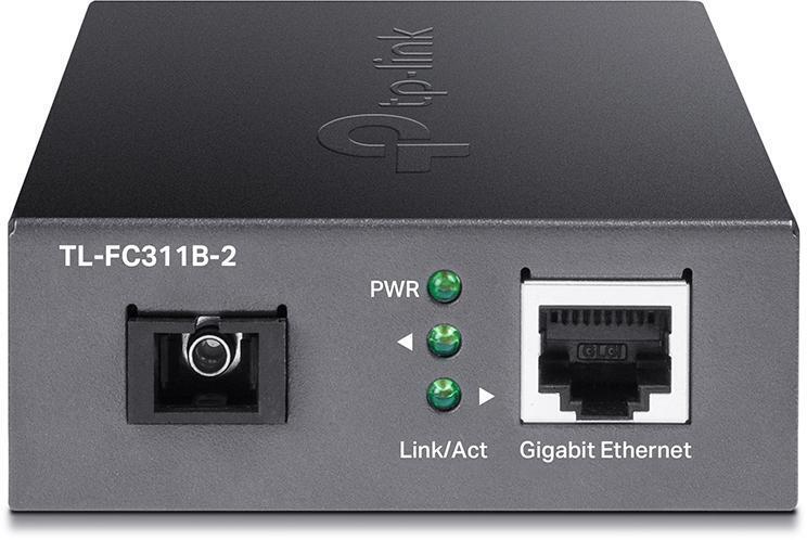 Conversor de MÃ­dia WDM Gigabit, 1Ã— Porta RJ45 com Auto-NegociaÃ§Ã£o de 10/100/1000 Mbps com suporte a Auto-MDI/MDIX, SPEC: Full-duplex, Tx:1310 nm, Rx:1550 nm, Up to 2 km, Chassis TL-FC1420 Rack-mou