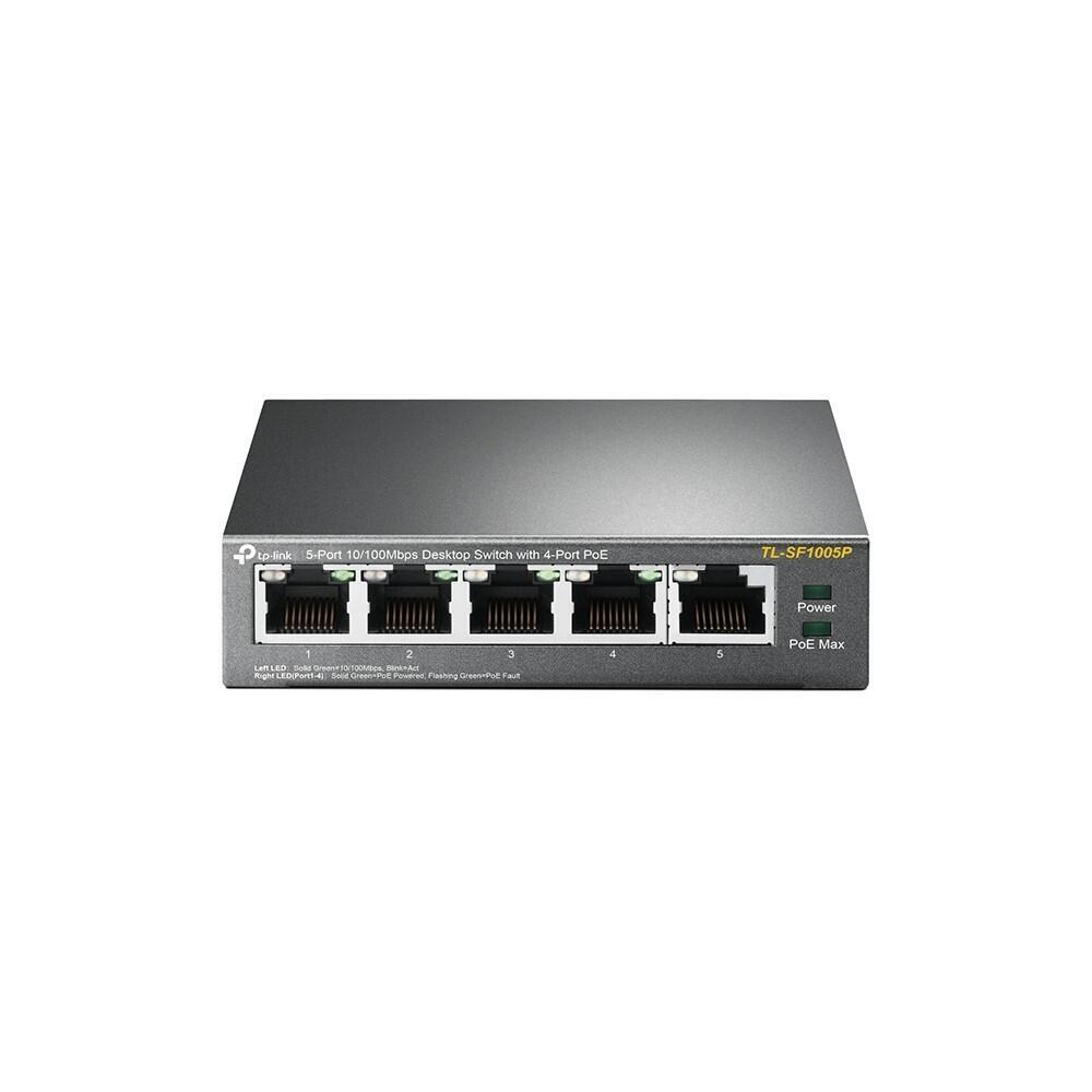 Switch TP-Link | TL-SF1005P | 5 Portas 10/100Mbps POE