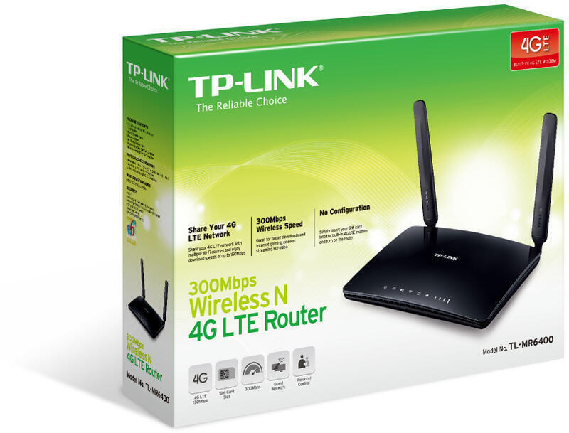 Router 4G LTE | TP-LINK | TL-MR6400 | 300Mbps | Modem Integrado