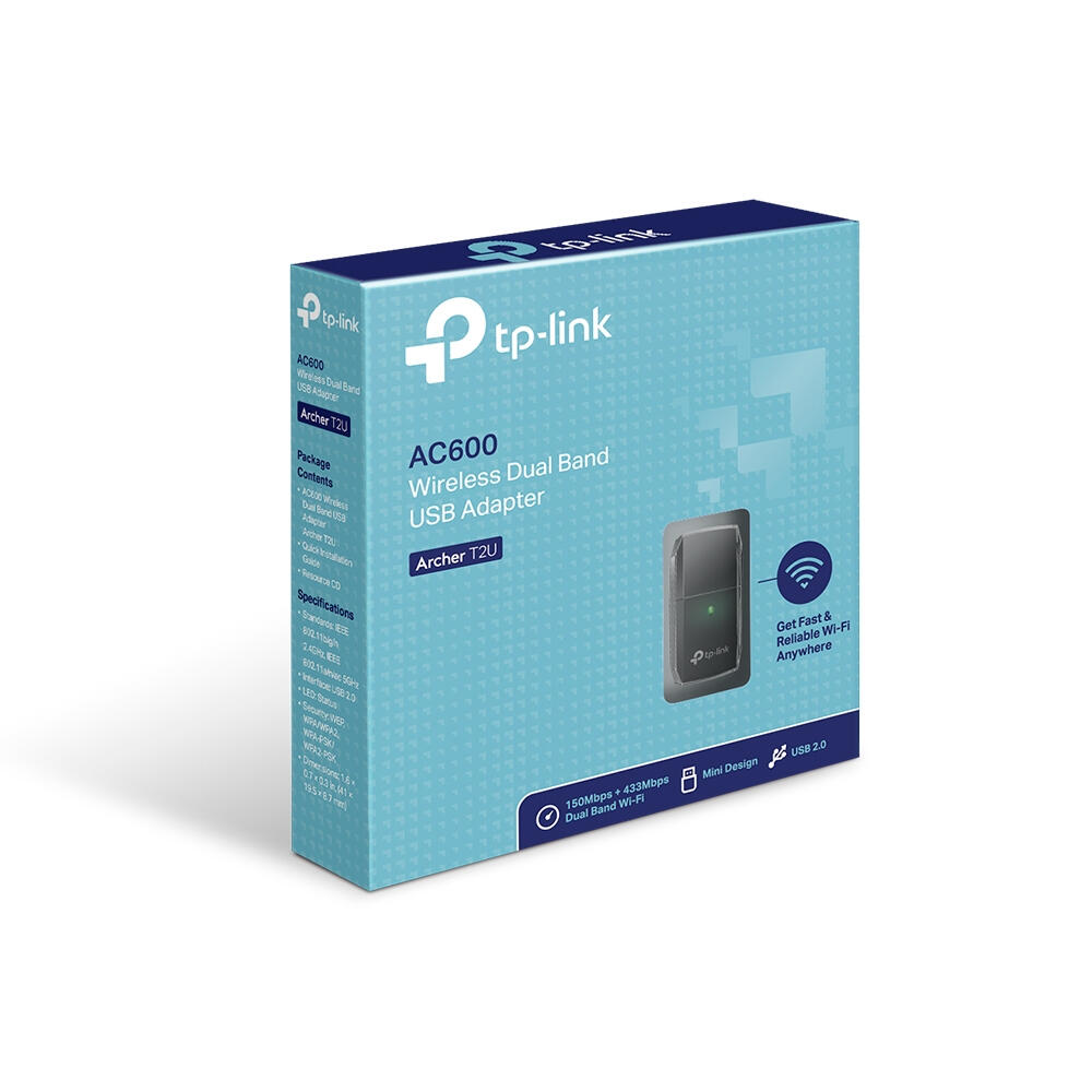 Adaptador Wireless USB | TP-Link | Archer T2U | AC600 | Dual Band