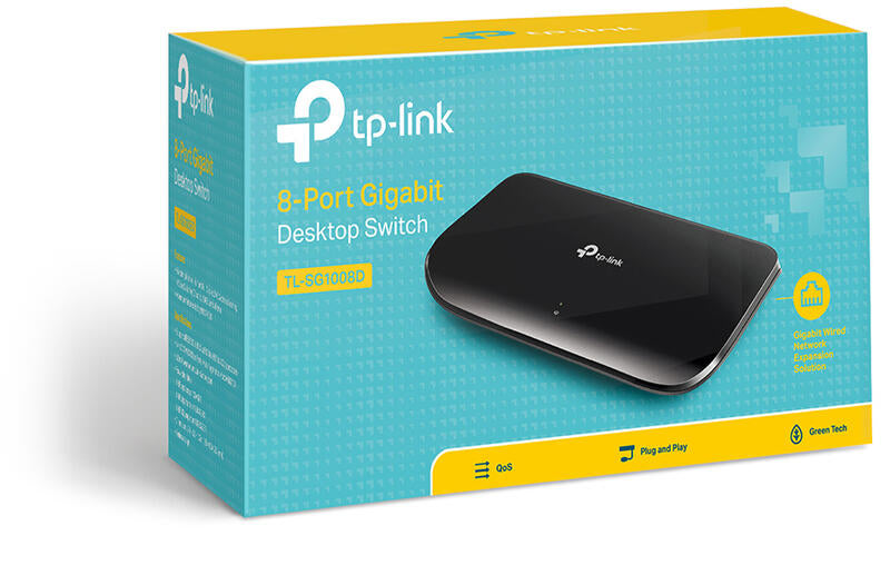 Switch de Mesa | TP-Link | TL-SG1008D | 8 Portas Gigabit