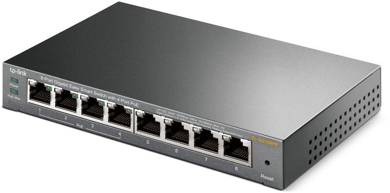 TP-LINK 8PORTAS GIGABIT 4XPOE 802.3AF - TL-SG108PE