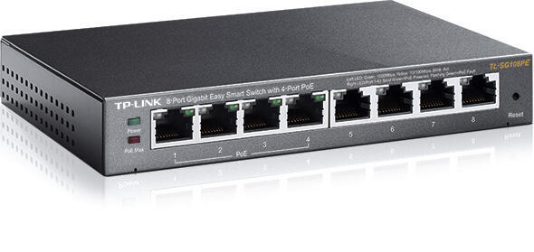 TP-LINK 8PORTAS GIGABIT 4XPOE 802.3AF - TL-SG108PE