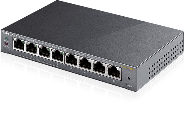 TP-LINK 8PORTAS GIGABIT 4XPOE 802.3AF - TL-SG108PE