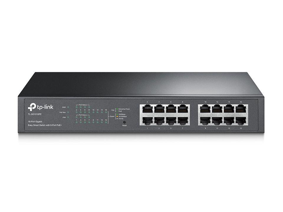 TP-LINK 16PORTAS GIGABIT 8XPOE 802.3AF - TL- SG1016PE