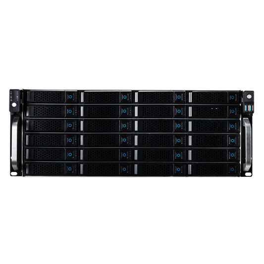 Caixa Server PRO Rack 4U HSW6424, 24 HDD 2.5"/3.5" Hot Swap - admite Fonte redundante