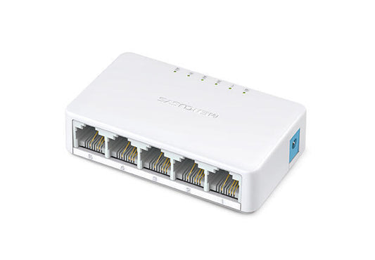 Switch Desktop | Mercusys | Mini 5-Port 10/100M | Plástico | RJ45