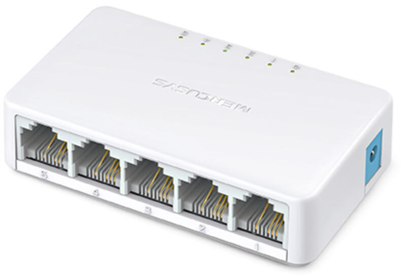 Switch Desktop | Mercusys | Mini 5-Port 10/100M | Plástico | RJ45