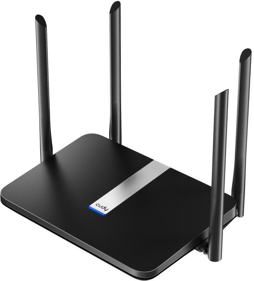 CUDY ROUTER AX1800 DUAL BAND WIFI 6 5 PORTAS 4 ANTENAS