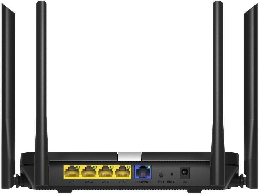 CUDY ROUTER AX1800 DUAL BAND WIFI 6 5 PORTAS 4 ANTENAS