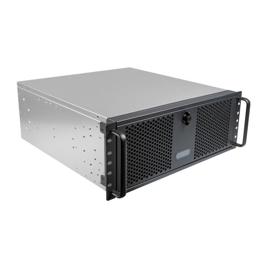 Caixa RACK UK4339H- 19" 4U - SILVER/ BLACK - 1*USB 3.0 + USB C . Admite refrigeraÃ§Ã£o lÃ­quida 360