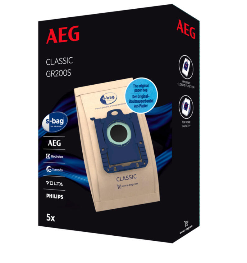 Saco Aspirador | AEG | GR200S | S-BAG | 5 Unidades