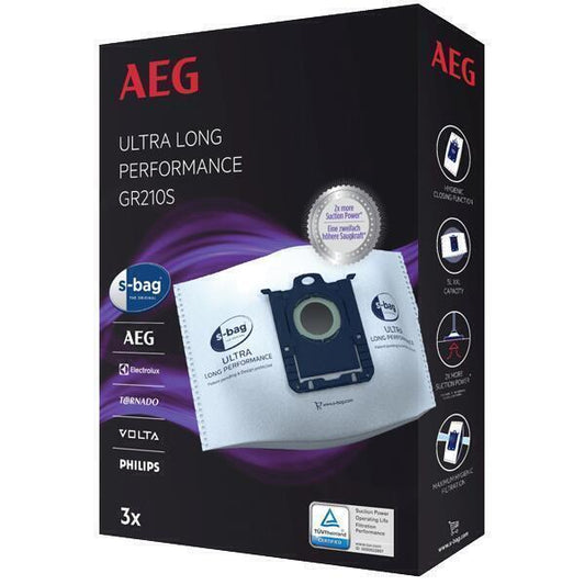 Sacos para Aspirador | AEG | GR 210S | 5 Unidades | Filtro HEPA