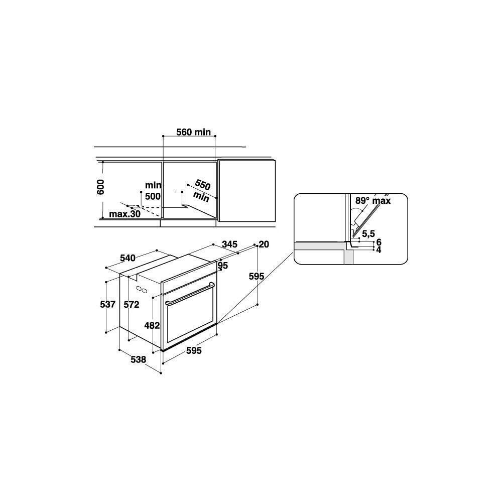 Forno Multifunções Hotpoint | FI6 861 SP IX HA | Inox | Pirolítico