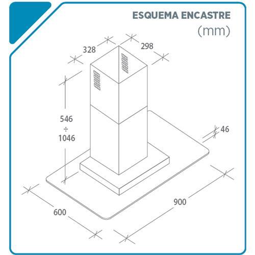 Exaustor de Cozinha Candy CVMI 970 LX | Aço Inoxidável | 90cm