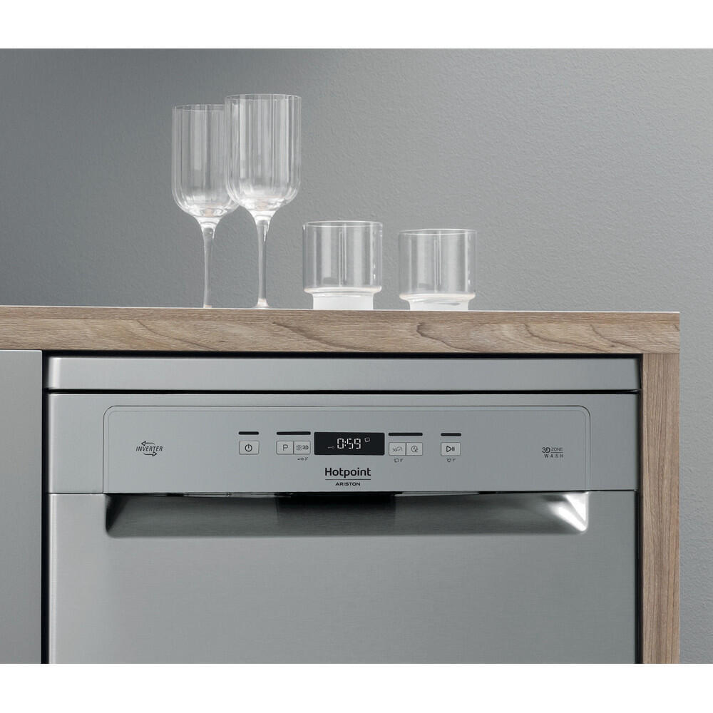 Máquina de Lavar Loiça | Hotpoint | HFC 3C41 CW X | Inox | 14 Talheres