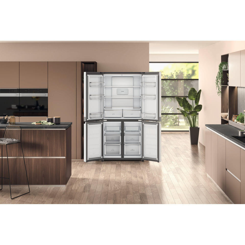 Frigorífico Americano | Hotpoint | HAQ-9-E-2-LEF | Side by Side | Inox