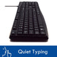 EWENT TECLADO SILENT USB PT BLACK