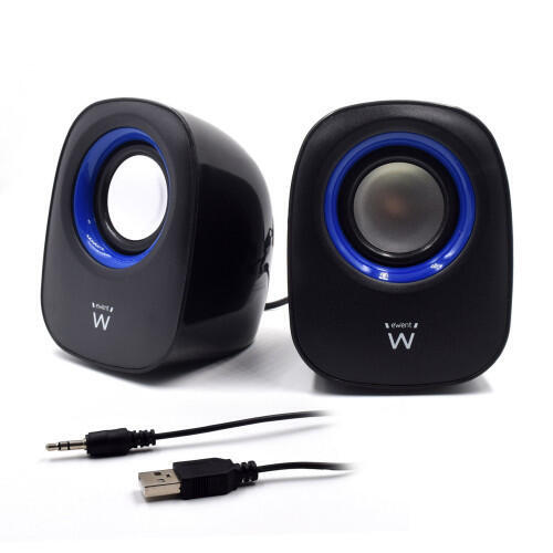 Colunas 2.0 | Ewent | 5W RMS | Volume Control | USB | Preto