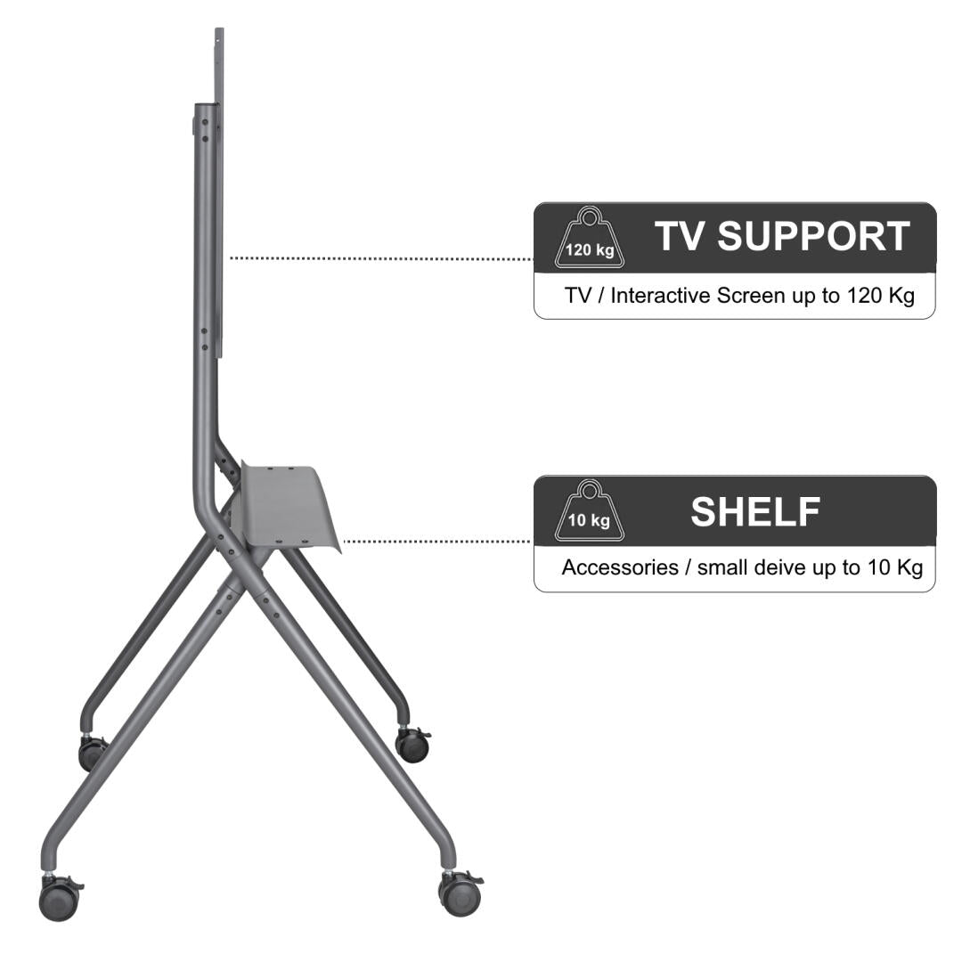 EWENT SUPORTE/ MOVEL DE CHÃƒO PARA TV 50-86" 1xPRAT