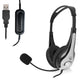 EWENT HEADSET PRO COM MIC AND VOLUME CONTROL USB