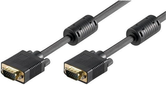 Cabo VGA/SVGA 15pin HD plug M/M com ferrites, CU,AWG28, 30.0m