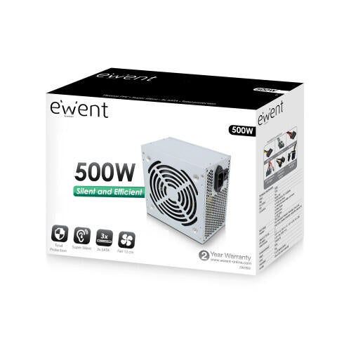 EWENT FONTE ALIMENTAÃ‡ÃƒO ATX 500W V2.3 3XSATA