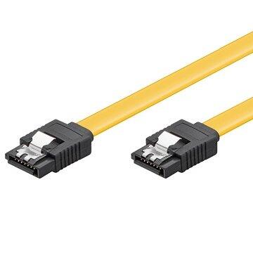 Cabo hdd sata cable 1.5gbits / 3gbits / 6gbits s-ata l-type &gt; l-type, com clips, 0,5mt - EW-150101-005-Y-P