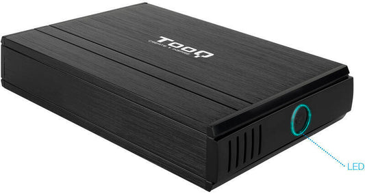 Caixa HDD Tooq 3.5" IDE / SATA USB 2.0 Preto