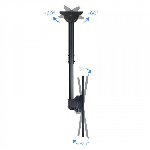 Suporte de Teto TooQ LPCE1155TSLI-B | Monitor/TV 32-55" | Rotação