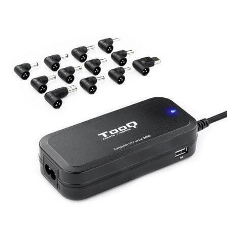 CARGADOR AUTOMATICO UNIVERSAL TOOQ TQLC-90BS02AT 90W 2XUSB 12 CONECTORES