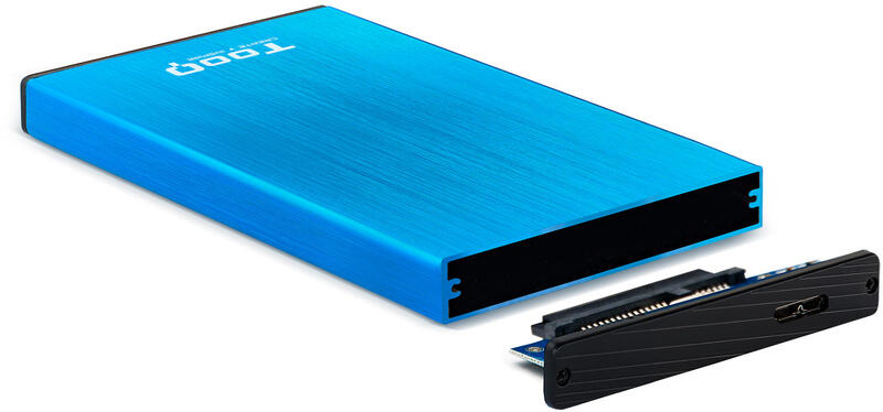 Caixa Externa HDD | Tooq | TQE-2529B | 2.5" SATA | USB 3.0/3.1 | Azul