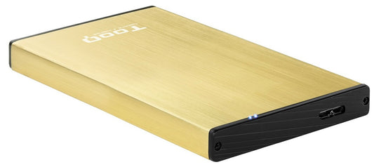 CAJA EXTERNA TOOQ TQE-2527GD 2,5" 9,5 MM SATA USB 3.0/3.1 DORADO