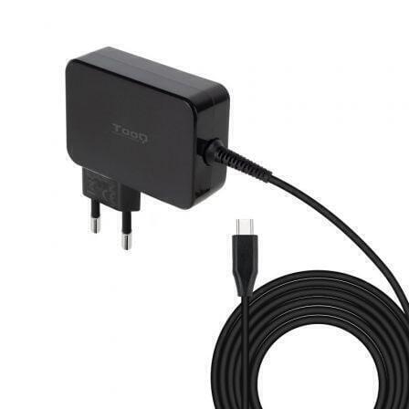 CARGADOR TOOQ PORTA�TIL GAN USB-C PD 90W NEGRO