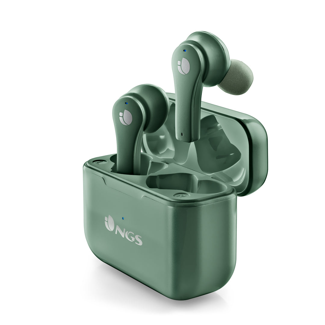 Auriculares Bluetooth | NGS | Artica Bloom Green | Verde