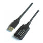 Extensor USB 2.0 - Comprimento 5,0 m - Conectores USB A M/H - Ativo - Cor preto - Transferência até 480 Mbps - USB1-5