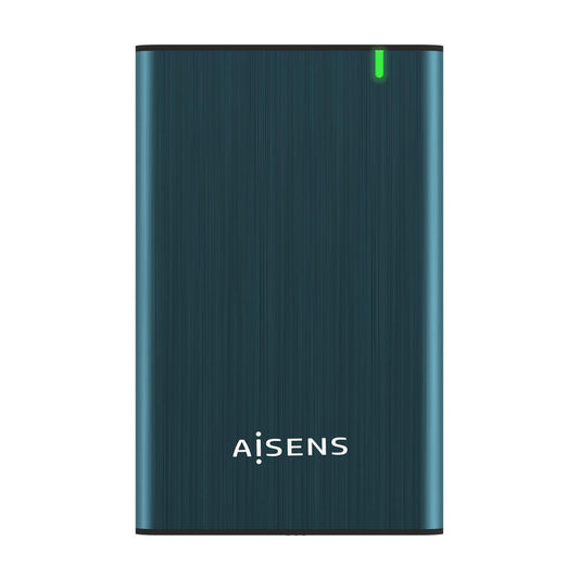 AISENS CAJA EXTERNA 2,5" ASE-2525BWN 9.5MM SATA A USB 3.0/USB3.1 GEN1, AZUL PACIFICO