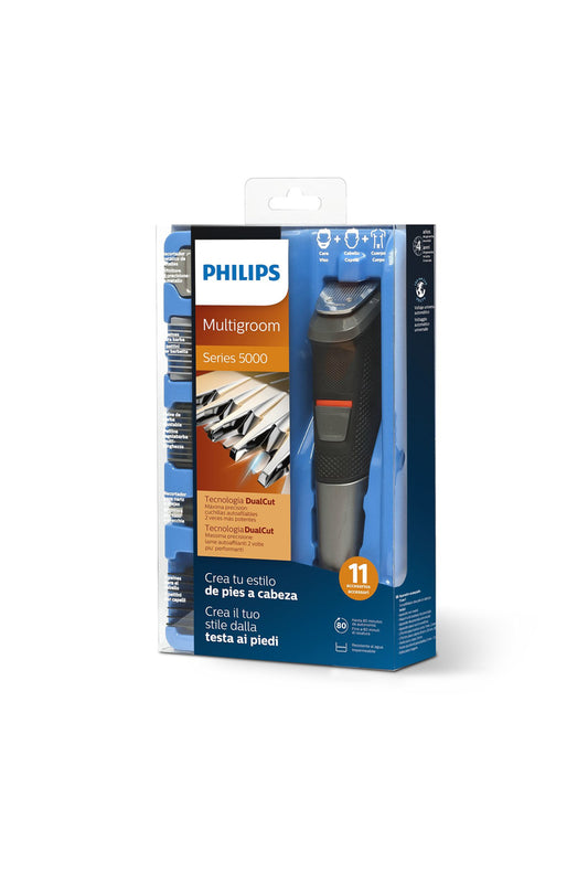 Aparadores de cabelo Philips MULTIGROOM Series 5000 11 acessórios 11-em-1, rosto, cabelo e corpo