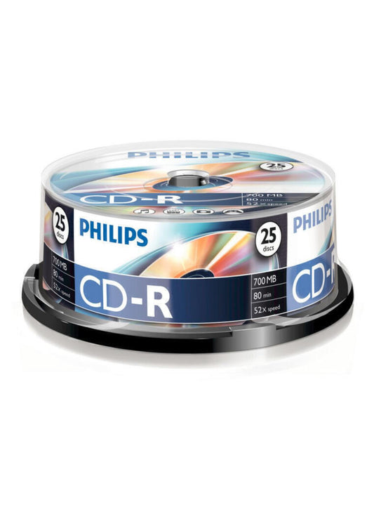 Philips CD-R 80Min 700MB 52x Cakebox (25 unidades)